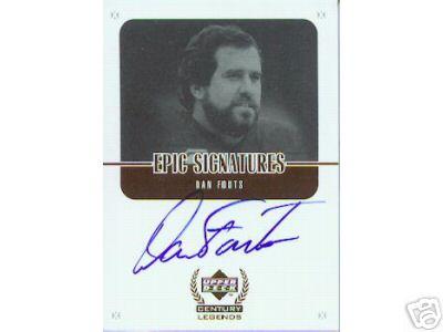 Dan Fouts certified autograph Chargers Upper Deck Century Legends card