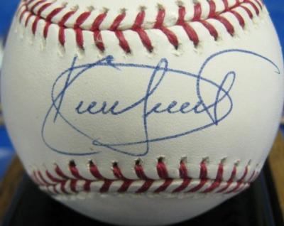 Kirby Puckett autographed MLB baseball (Mounted Memories)