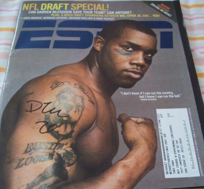 Darren McFadden autographed 2008 ESPN Magazine