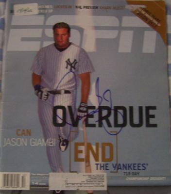 Jason Giambi autographed New York Yankees 2002 ESPN Magazine
