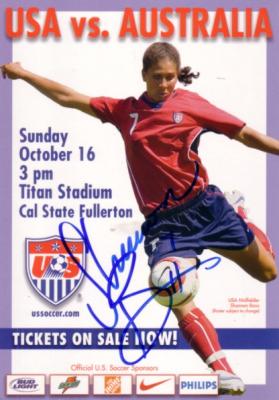 Shannon Boxx autographed US Soccer postcard