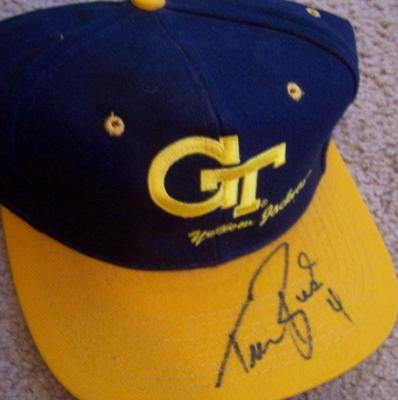 Travis Best autographed Georgia Tech Yellow Jackets cap