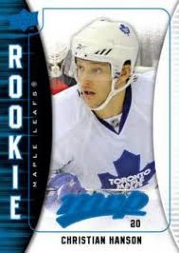2009-2010 Upper Deck; Rookie Card MVP Hockey 2009-10 Memorabilia