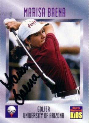 Marisa Buena autographed Arizona 1997 Sports Illustrated for Kids Rookie Card