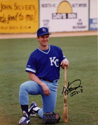 Kevin Seitzer autographed 8x10 Royals photo