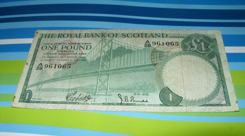 Scotland Royal Bank, 1 pound, 1969
