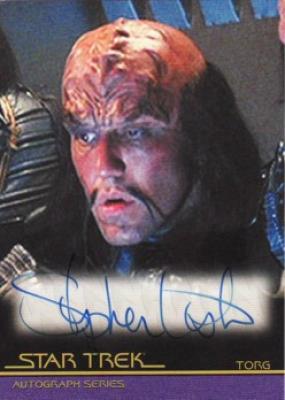 Stephen Liska Star Trek certified autograph card