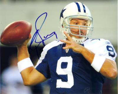 Tony Romo autographed Dallas Cowboys 8x10 photo