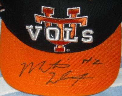 Montario Hardesty autographed Tennessee cap or hat