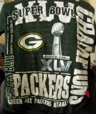 Green Bay Packers Super Bowl 45 Champions T-shirt NEW