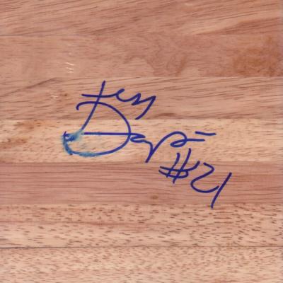 Katie Douglas (Indiana Fever) autographed 6x6 basketball hardwood floor