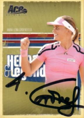 Anna-Lena Groenefeld autographed 2006 Ace Authentic tennis card