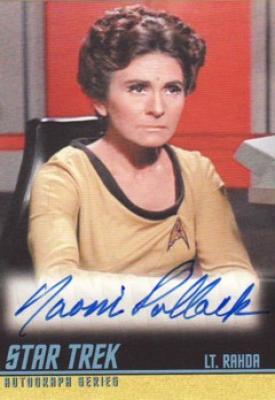 Naomi Pollack Star Trek certified autograph card