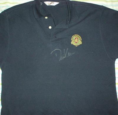 David Toms autographed 2001 PGA Championship golf shirt