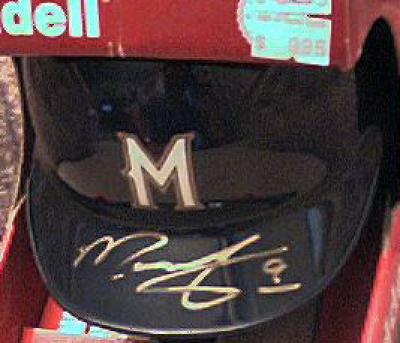 Marquis Grissom autographed Milwaukee Brewers mini helmet