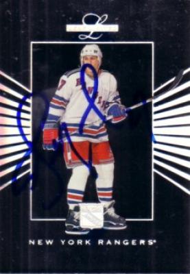 Alexei Kovalev autographed New York Rangers 1994 Leaf Limited card