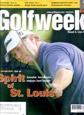 Peter Jacobsen autographed 2004 GolfWeek magazine