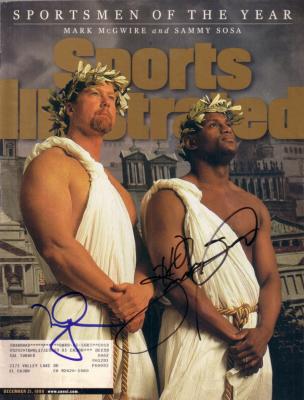 Mark McGwire & Sammy Sosa autographed 1998 Sports Illustrated
