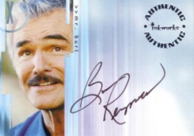 Burt Reynolds certified autograph X-Files card