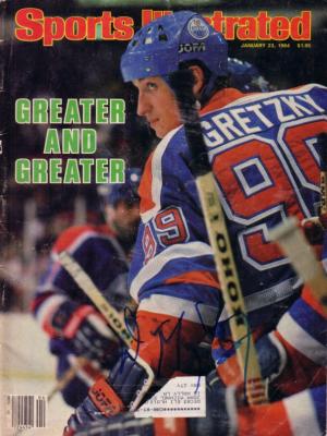 Wayne Gretzky autographed Edmonton Oilers 1984 Sports Illustrated