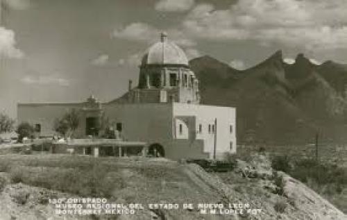 Postcard of the Obispado museum in Nuevo Leon, Monterrey, Mexico