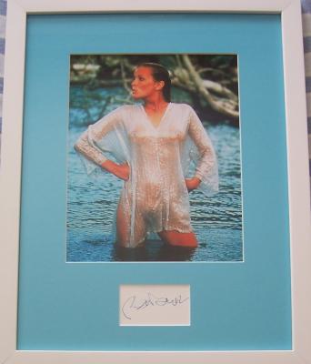 Bo Derek autograph matted & framed with sexy 8x10 photo