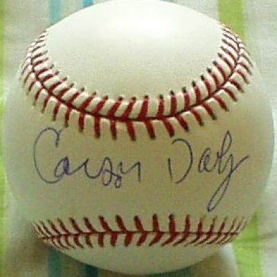 Carson Daly autographed MLB baseball