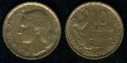 10 francs; Year: 1950-1958; (km 915.1)
