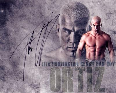 Tito Ortiz autographed 8x10 MMA photo