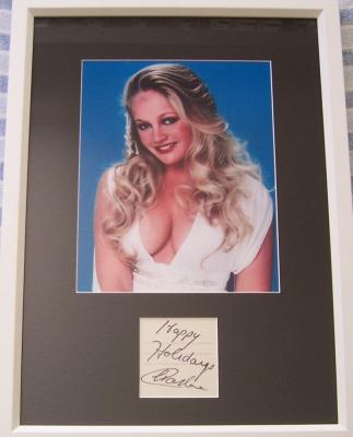 Charlene Tilton autograph matted & framed with sexy 8x10 photo