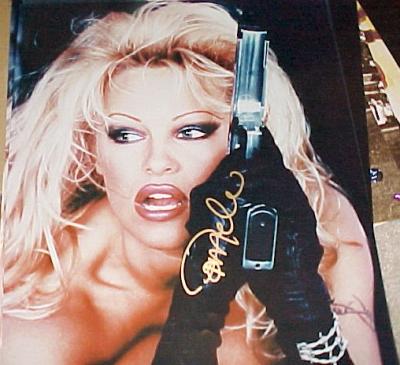 Pamela Anderson autographed Barb Wire 16x20 poster size photo