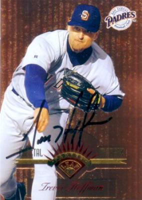 Trevor Hoffman autographed San Diego Padres 1997 Leaf card