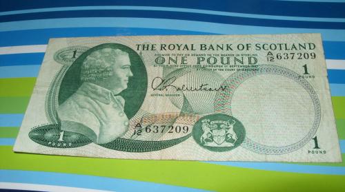 Scotland , 1 £ pound, 1967/Royal Bank/Robertson