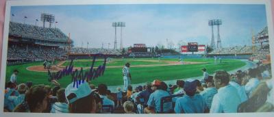 Frank Robinson autographed Baltimore Orioles Memorial Stadium postcard