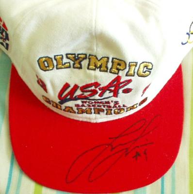 Lisa Leslie autographed 1996 USA Olympic Champions cap