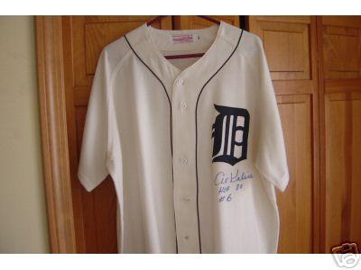 Al Kaline autographed Tigers Mitchell & Ness authentic throwback jersey inscribed HOF 80 #6