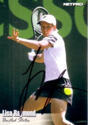 Lisa Raymond autographed 2003 Netpro tennis card