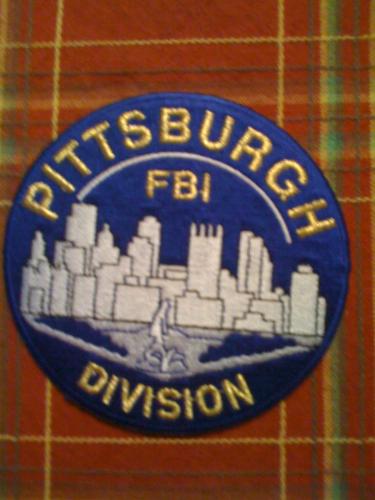 Rare Pittsburgh PA. Division FBI patch