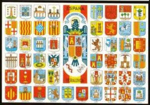 Heraldic postcards Spain