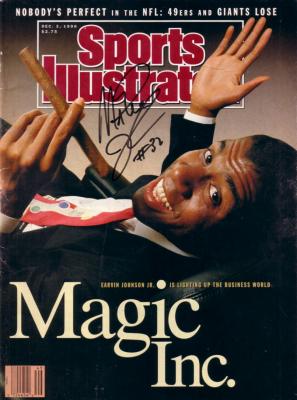 Magic Johnson autographed 1990 Sports Illustrated