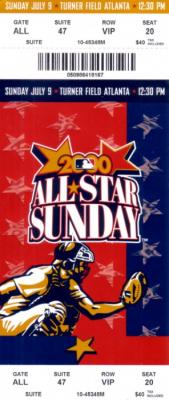 2000 MLB All-Star Sunday & Futures Game full ticket