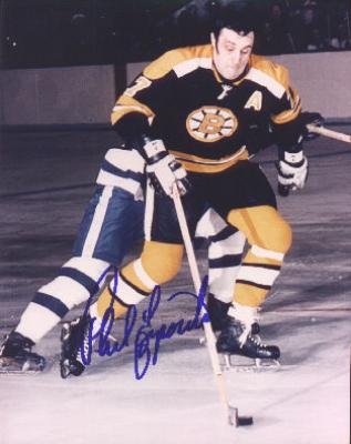 Phil Esposito autographed 8x10 Boston Bruins photo