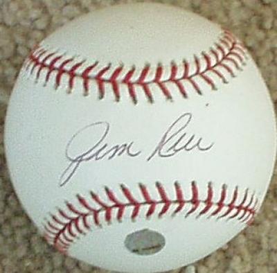 Jim Rice autographed MLB baseball
