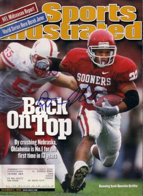 Quentin Griffin autographed Oklahoma Sooners 2000 Sports Illustrated