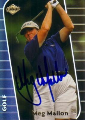 Meg Mallon (LPGA) autographed 2000 Collector's Edge golf card