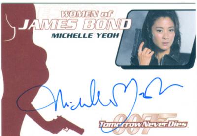 Michelle Yeoh certified autograph Women of James Bond card