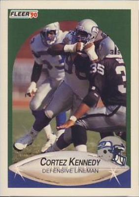 Cortez Kennedy Seahawks 1990 Fleer Update Rookie Card MINT