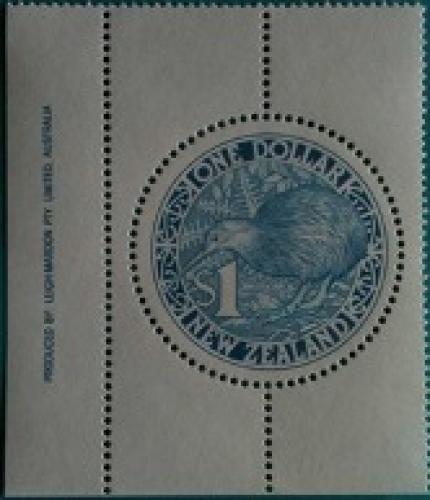 New Zealand - Kiwi Round Stamp