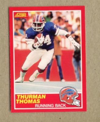 Thurman Thomas Bills 1989 Score Rookie Card NrMt-Mt