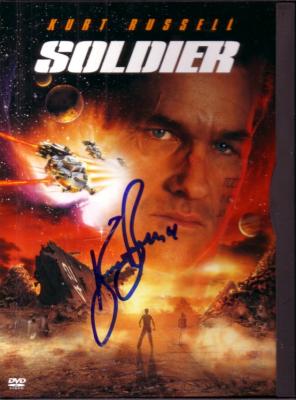 Kurt Russell autographed Soldier DVD box